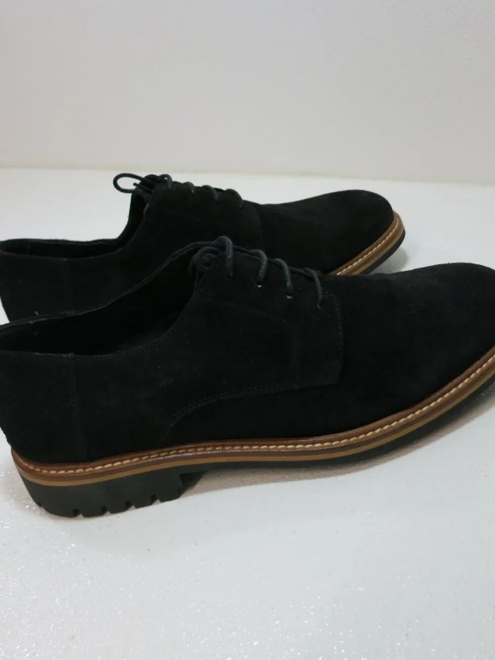 H&M Suede Leather Casual Dress Comfort Oxfords Shoes Men's Footwear Sz 11.5